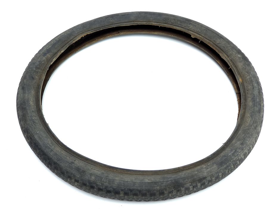 Opona Stomil Junior 14x1 3/8 cala 1981 rok Romet Pinio PRL