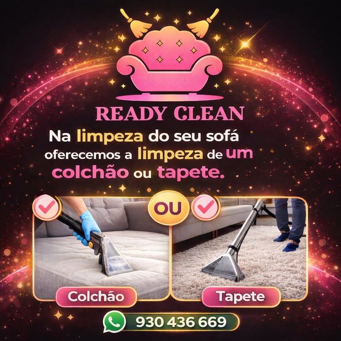 Limpeza sofas tapetes carpetes colchões