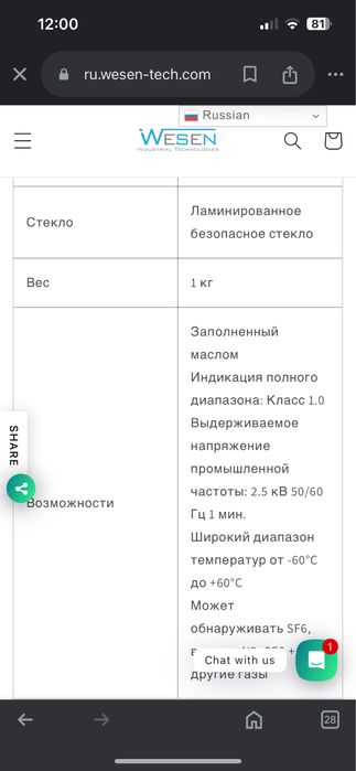 Монитор  плотности газа SF6