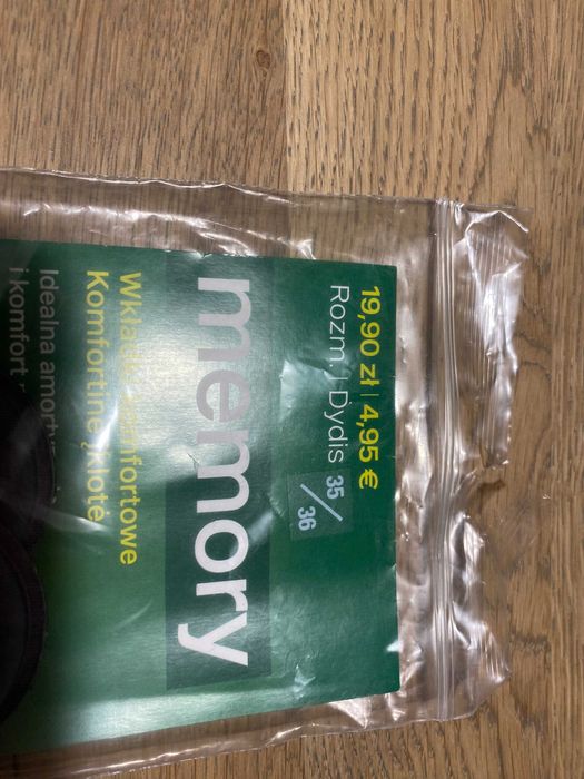 Wkładki komfortowe memory 35/36