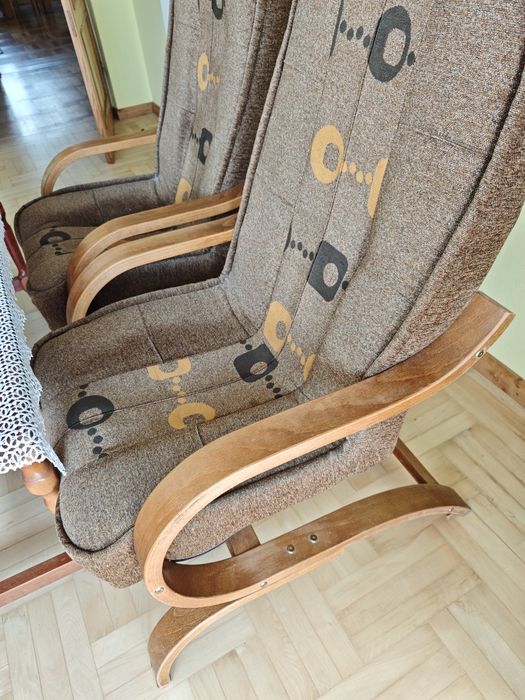 Komplet wypoczynkowy kanapa wersalka dwa fotele