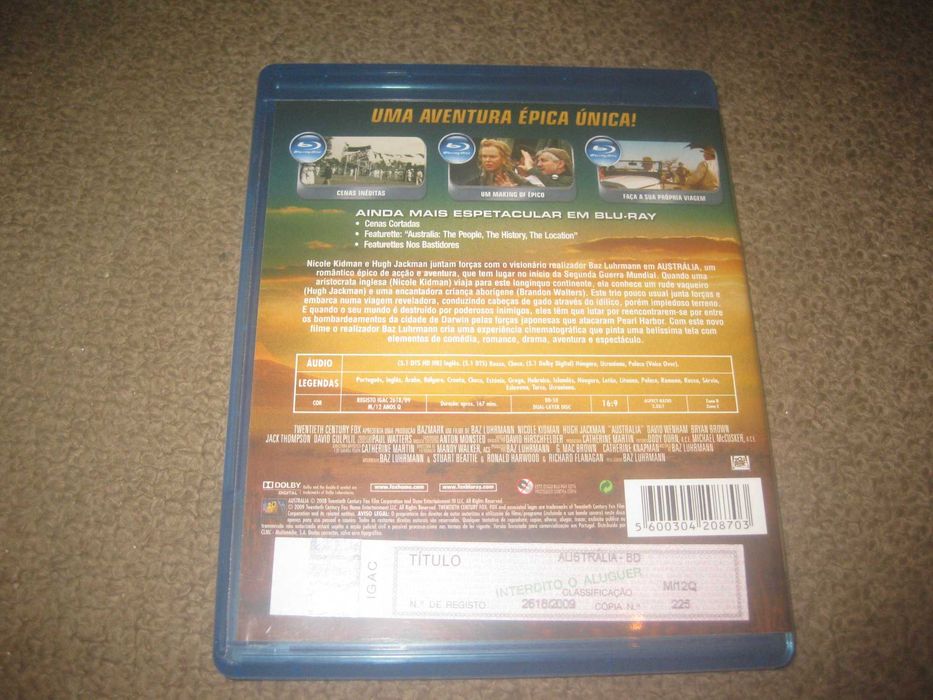 Blu-Ray "Austrália" com Nicole Kidman