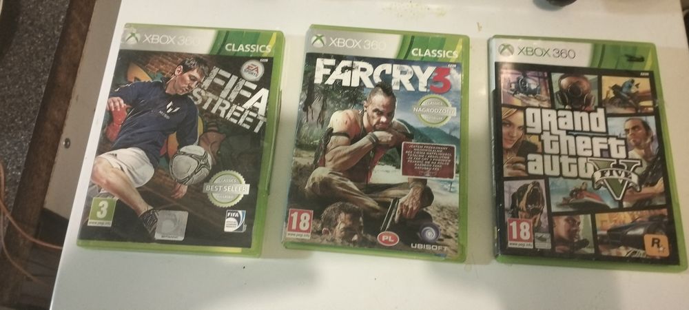 3 gry na Xboxa całość 100 zł