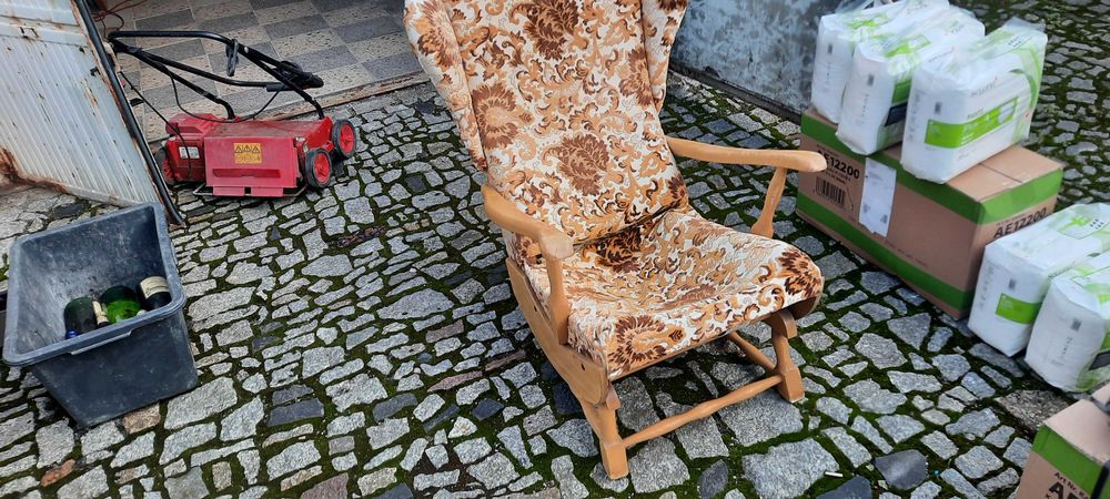 Fotel bujany lata 50 60 PRL