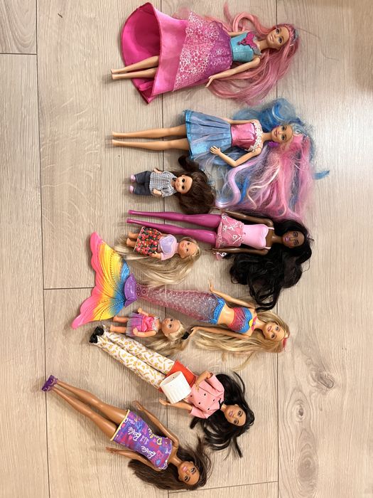 Lalki barbie duży zestaw