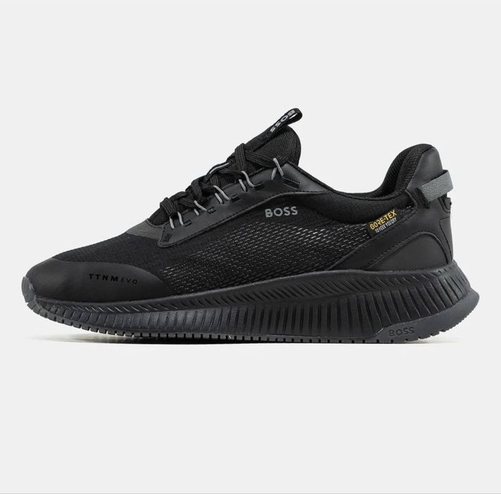 Кроссовки Hugo Boss Titanium Runn Evo Gore-Tex Black мужские оригинал новые кросівки нові чоловічі для міста та спорта