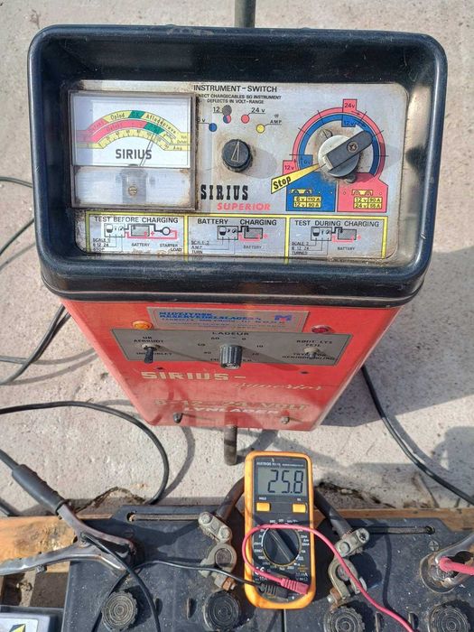 tester miernik akumulatorów ładowania 6-12-24V prostownik tir