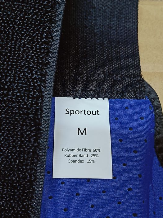 Sportout Bandaż na kolana, ze zdejmowanymi aluminiowymi zawiasami r.M