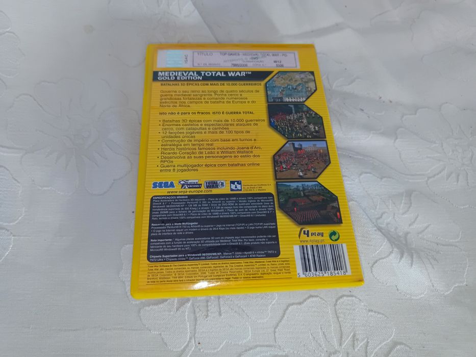 Medieval Total War gold edition+Expansão