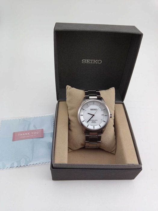 Японские часы Seiko Solar SBTM207 титан, радиоконтроль, сапфир, Japan made, солнечная батарея
