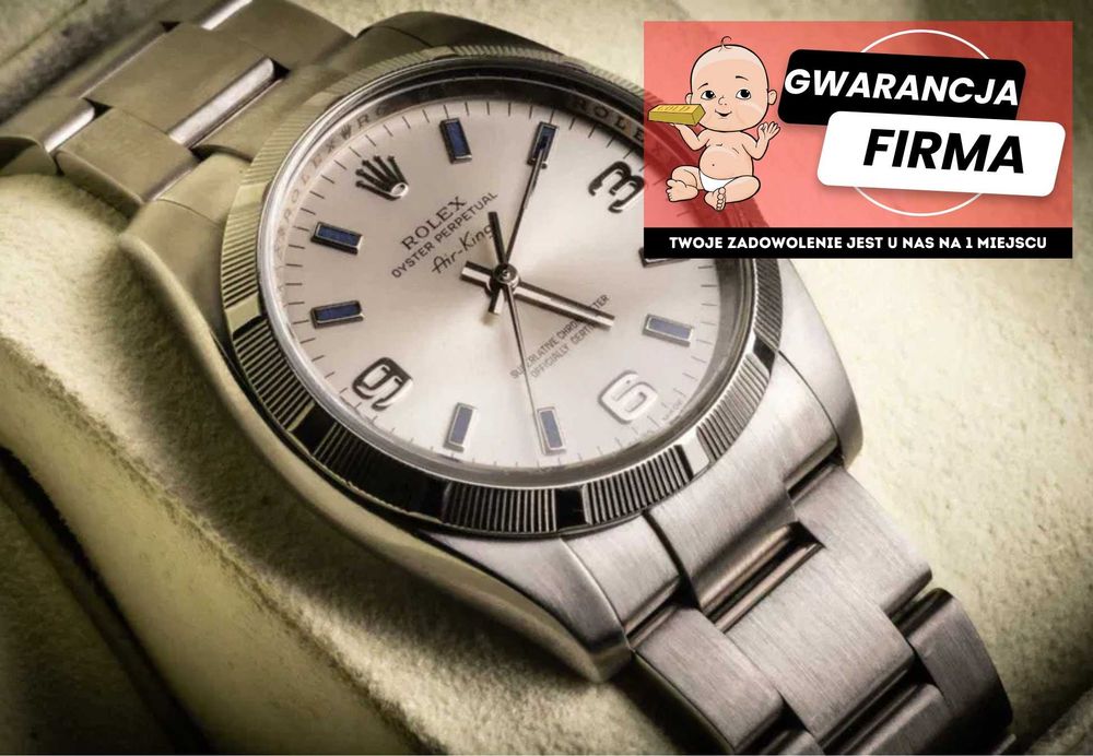 Rolex Air King Full Set Ref:114210 / 34mm bez koronki 2008r