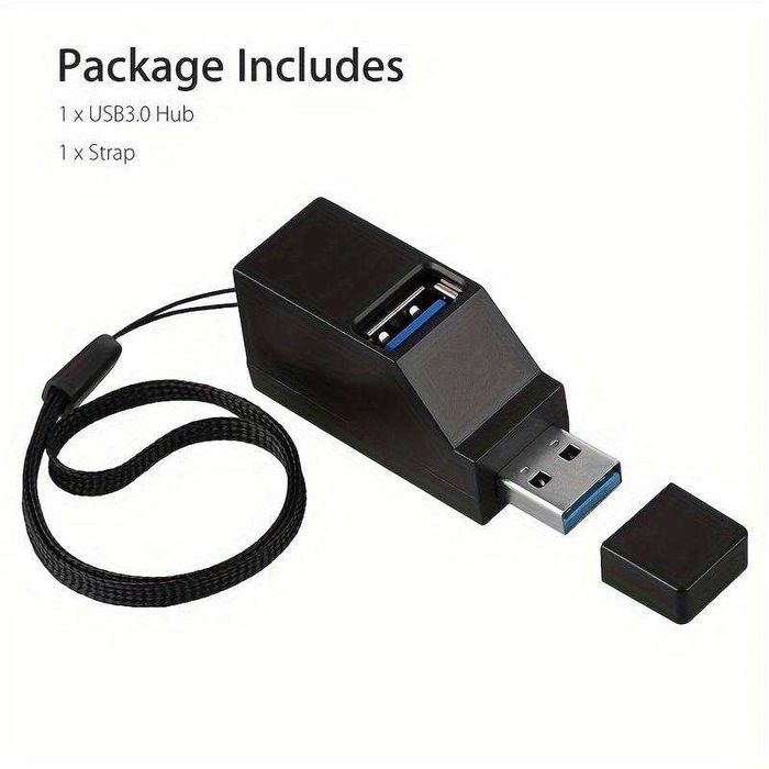 USB HAB, концентратор 1 порт А 3.0. 2 порта А 2.0
