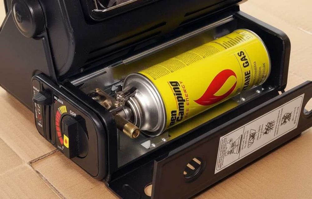 Переносной газовый обогреватель-плитка/газовий обігрівач керамічний