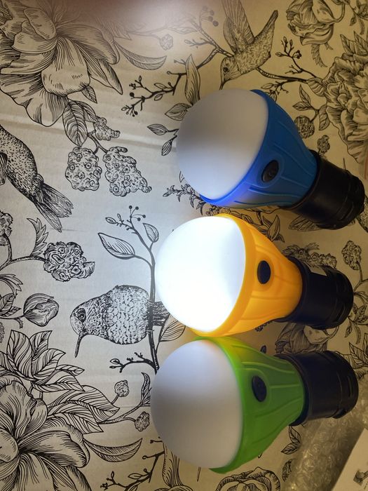 Lampka Turystyczna żarówka LED NA BATERIE 3 szt