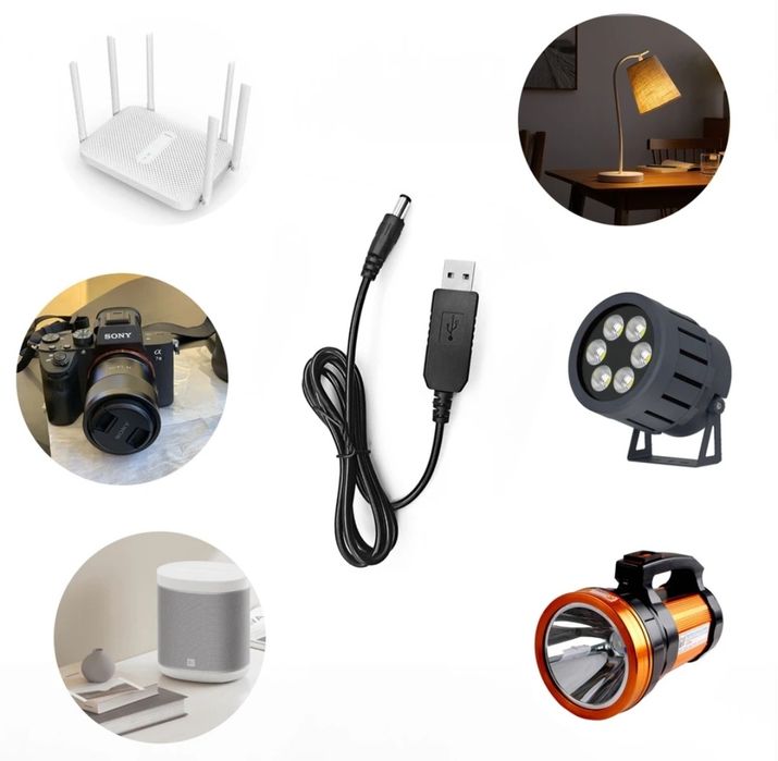 Кабель-шнур для роутера USB 12V-9V