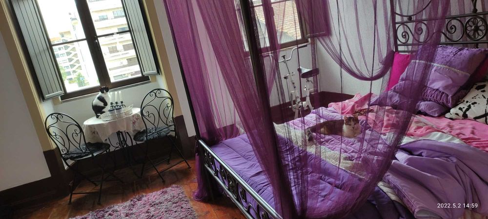 Cortinas para cama de dossel, casal