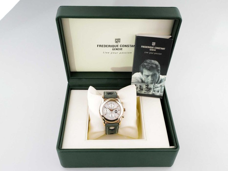 Frederique Constant Vintage Rally Healey Chronograph 18K Rose Gold Limited Edition 42