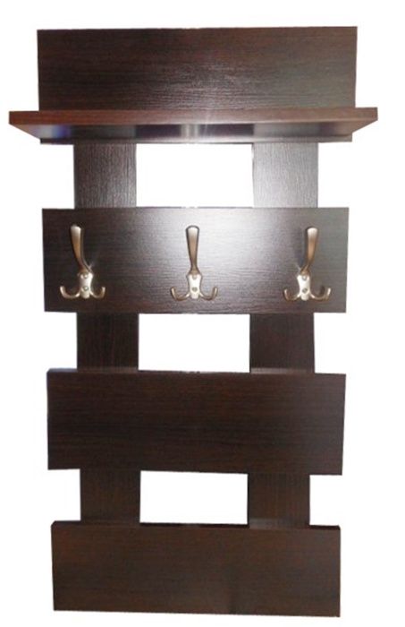 Wieszak drabinka 50cm z półką wenge