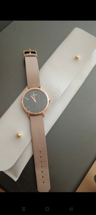 Beżowy Zegarek damski Cluse La Roche