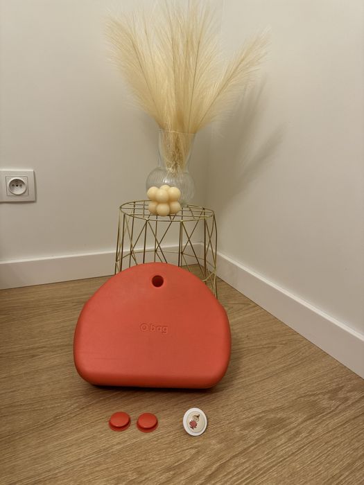 Torebka obag moonlight coral body + guzik ozdobny o bag