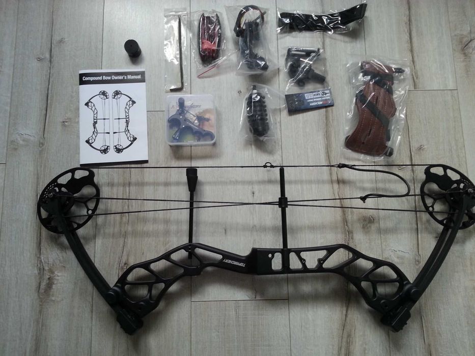 Łuk bloczkowy Toparchery T31 19-70 LBS nowy + dodatki