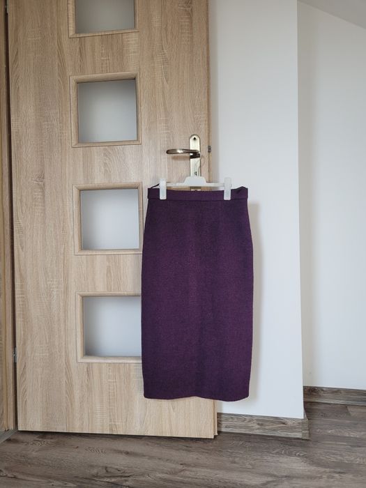 Wełniana spódnica midi S