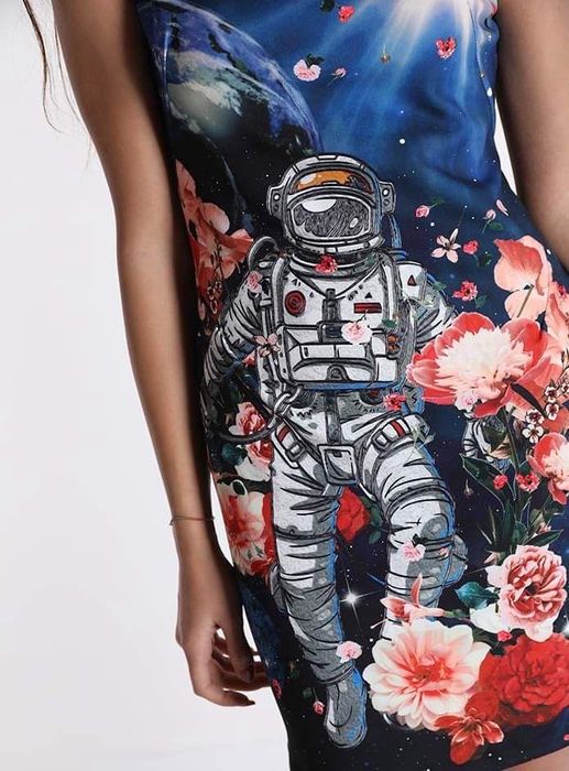 Vestido sem Manga Astral