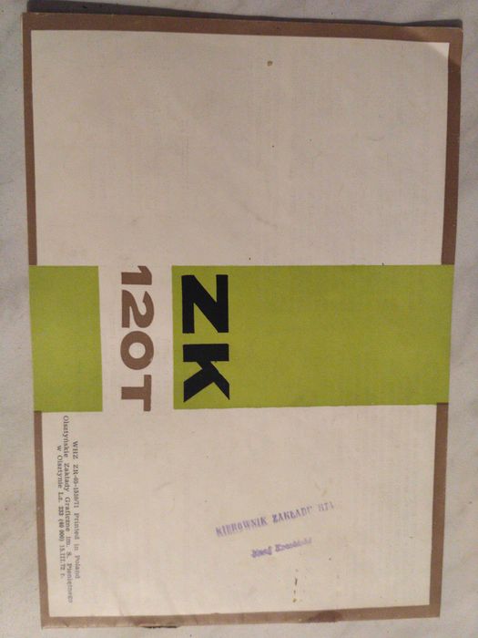 unitra zk 120 t instrukcja
