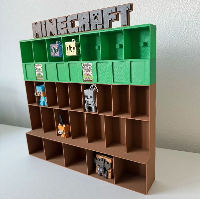 Стенд / Підставка / Поличка для Фігурок Kinder Minecraft з Майнкрафт