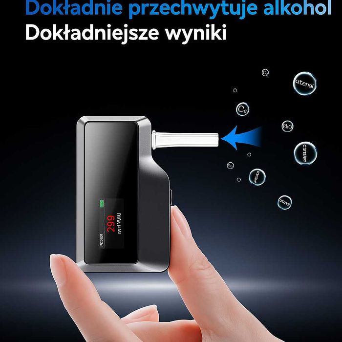 Alkomat na USB - 5 Ustników - Ładowarka - Profesjonalny