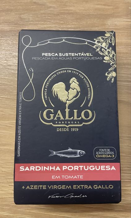 Sardynki portugalskie Gallo w sosie pomidorowym + oliwa extra virgin