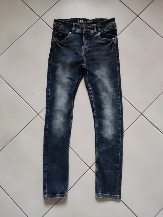 Spodnie chłopięce jeansy rurki rozmiar 128/134