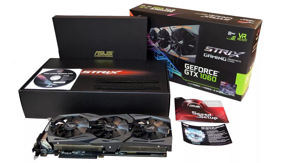 Gtx 1060/6 gb asus rog strix