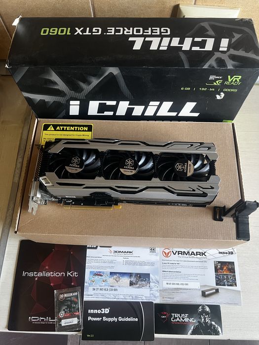 Відеокарта GTX 1060 iChiLL X3 6GB Inno3D