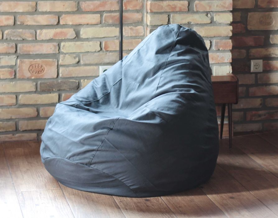 Дизайнерське  Крісло мішок,  Джинсове, XXXL Чесна ціна, є в наявності.