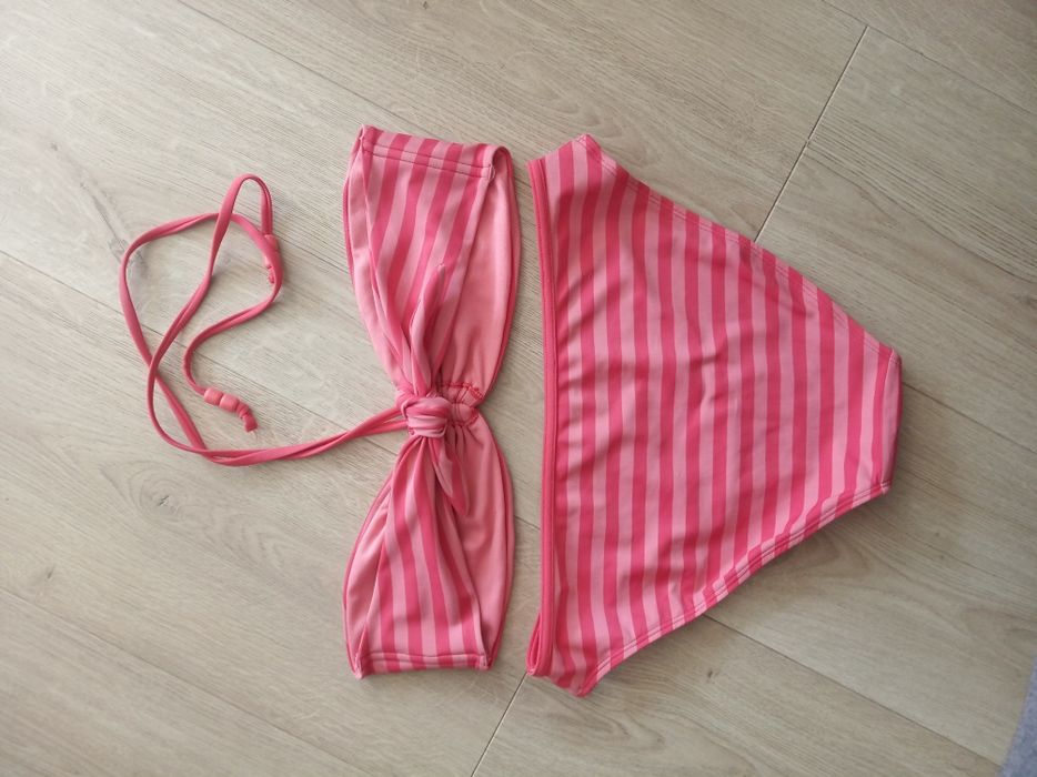 Strój kąpielowy Marks&Spencer 12 14 r 42 44 różowy paski