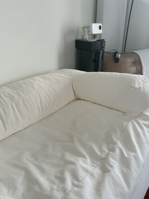 Sofa Biala Fluffy Sklum