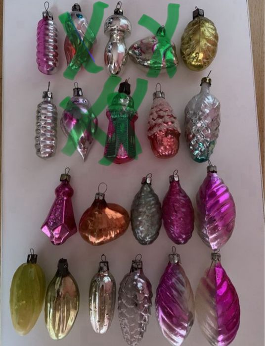 Елочные игрушки.  СССР.