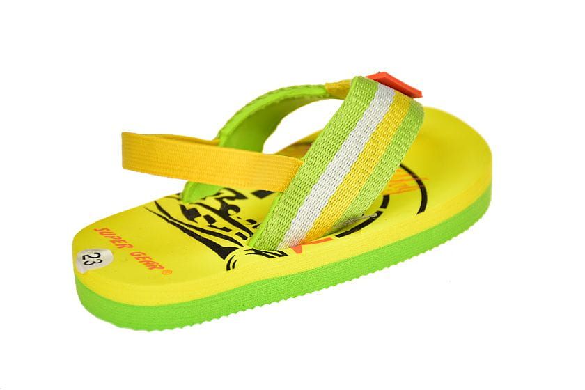 Japonki dziecięce klapki z gumką na piętę A9666 ye rozm 25