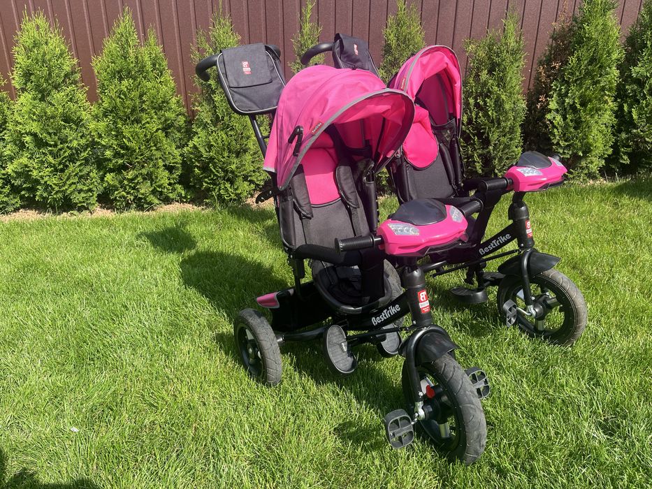 Велосипед трьохколісний Best Trike для двійні