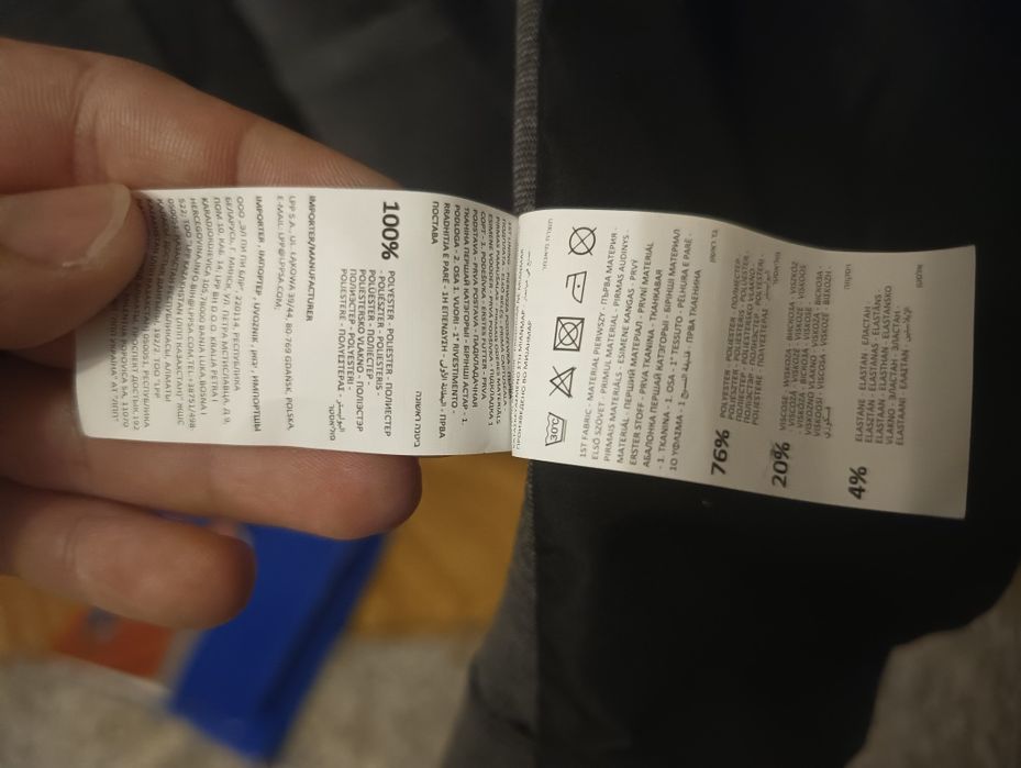 Męska szara marynarka slim fit Sinsay rozmiar S