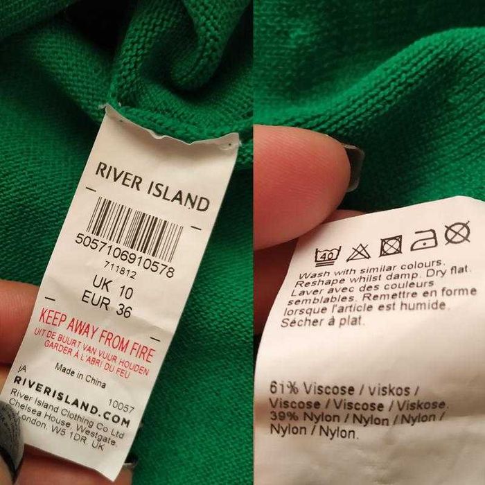 Шикарна зелена спідниця з асиметричним низом та рюшами s-m