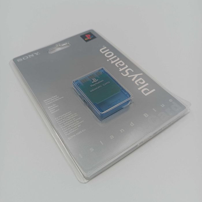 Nowa Karta Pamięci Memory Card PS1 PSX SCPH 1020 ELI Island Blue SONY