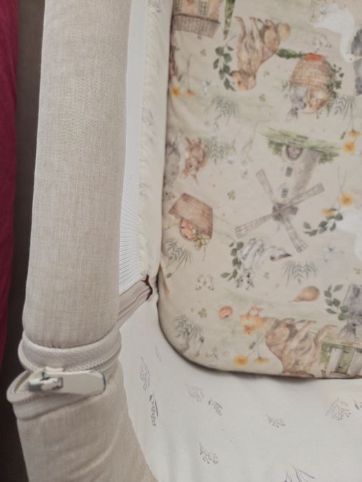 Łóżeczko lionelo leonie plus, materac, ochraniacz