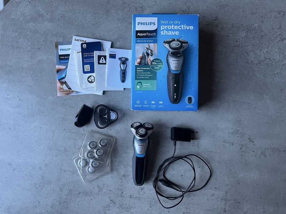 Golarka Philips S5400 + akcesoria + ostrza