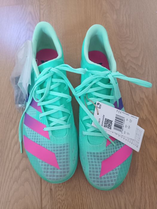 NOWE! Kolce adidas Adizero Distancestar w jaskrawozielonym kolorze