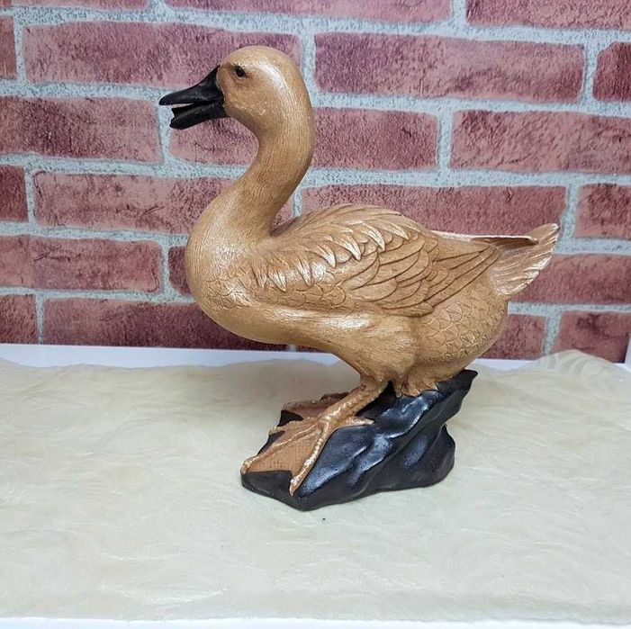 Par de patos decorativos em cerâmica artesanato