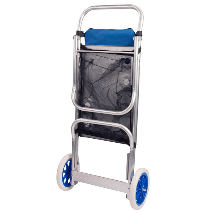 Carrinho praia dobrável para cadeiras e geleira