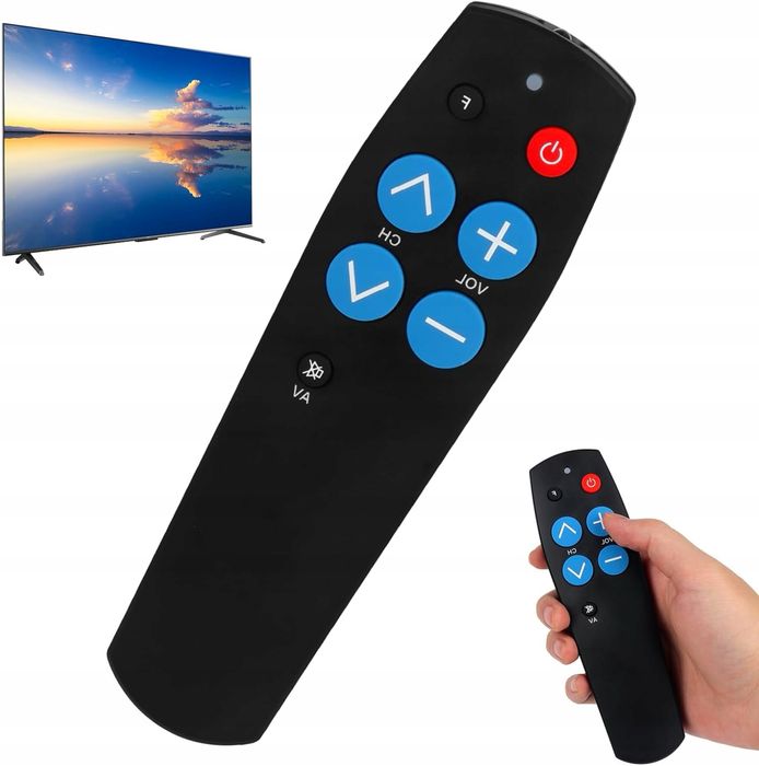 Uniwersalny pilot do telewizora z dużymi przyciskami