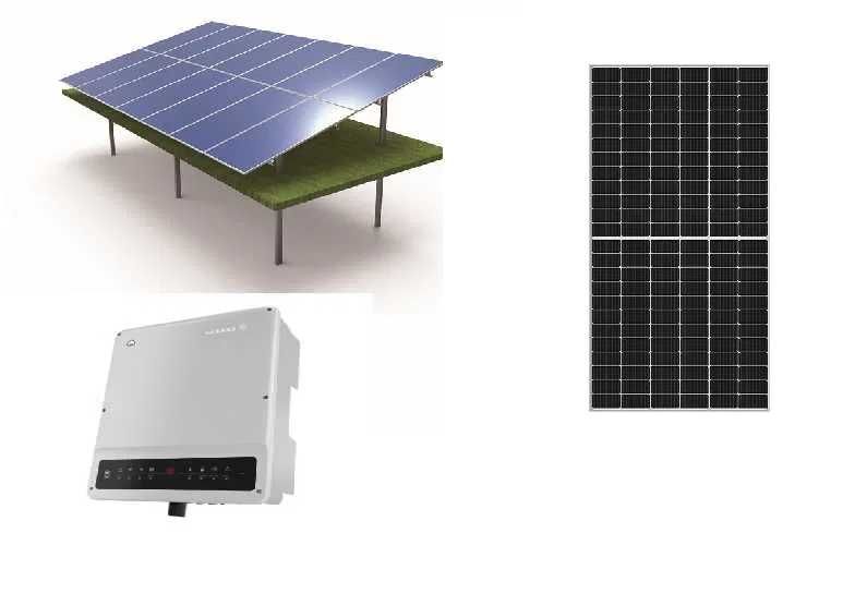 ZESTAW FOTOWOLTAIKA  6,37kW + magazyn energii 5kWh + panele + inwerter + grunt